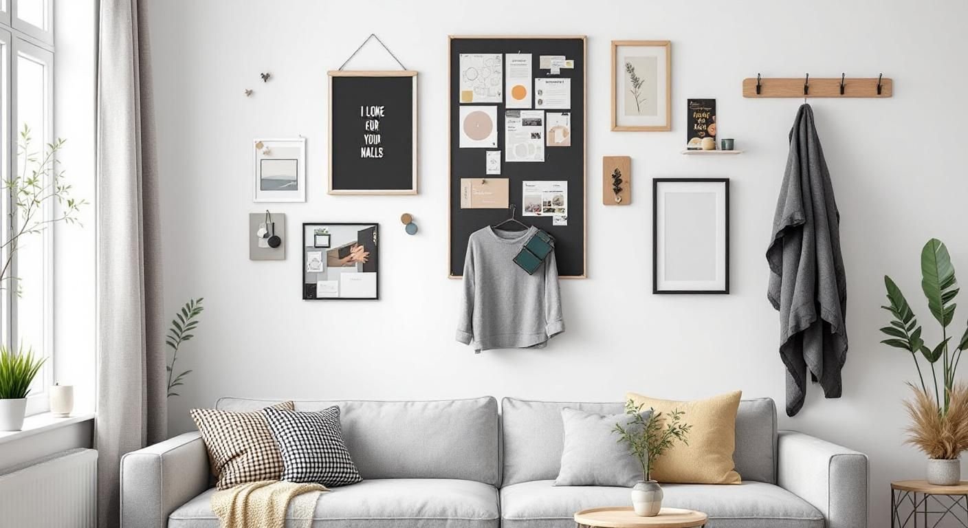 how to decorate apartment walls without nails