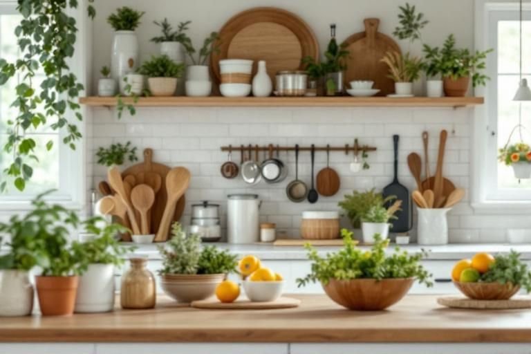 how to organize kitchen counter clutter